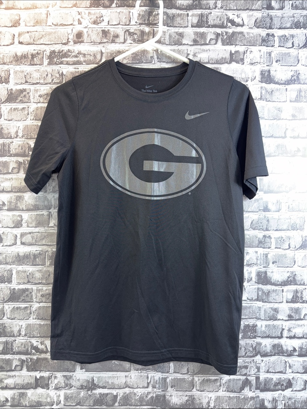 Nike Black Short Sleeve Tee with Gray 'G' Logo
